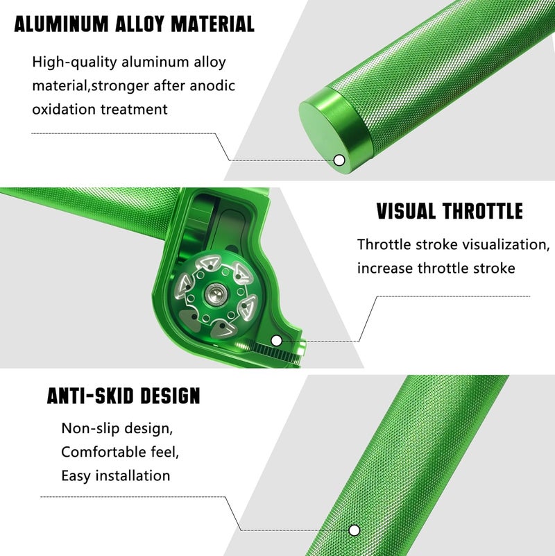 JXPANG Motorcycle Throttle Assembly,7/8" Quick Twist Throttle Grips with Throttle Cable Aluminum Alloy Universal for CRF KLX SSR TTR 110 125 150 250cc Dirt Pit Bike ATV Mini Bike - Image 3